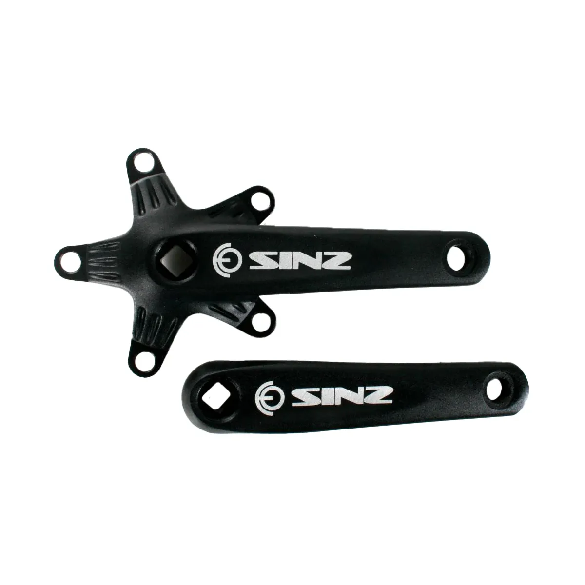 Sinz Square Alloy Crank Arms 5 Hole Black